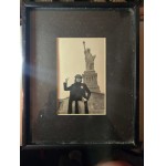 John Lennon at the Statue of Liberty a Classic Picture